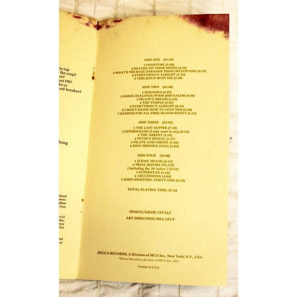 1970 "Jesus Christ Superstar" Rock Opera Andrew Lloyd Weber Script Music Book - Picture 10 of 11